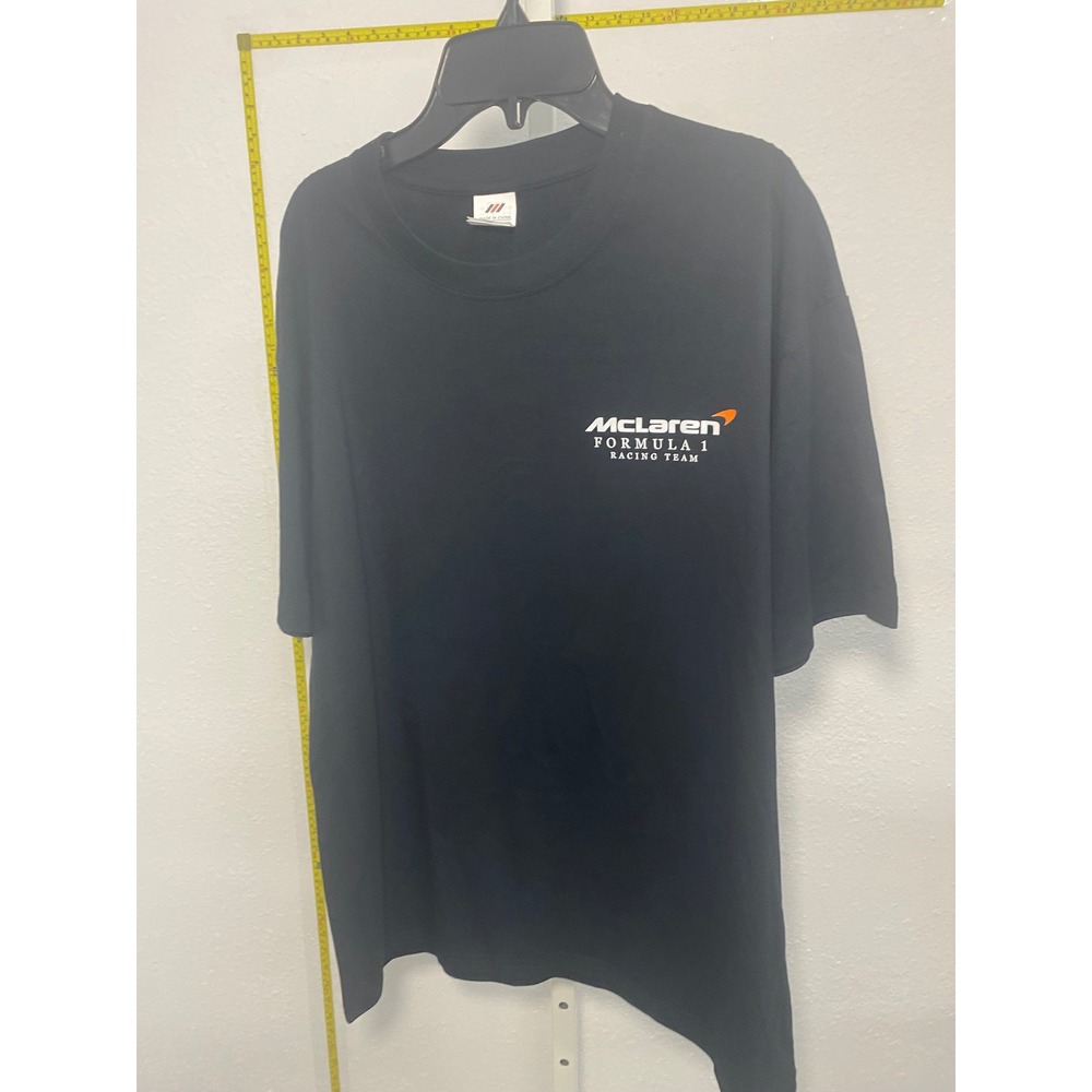 McLaren Formula 1 Racing Team T-Shirt Black Monaco City F1 Graphic Tee Mens XL